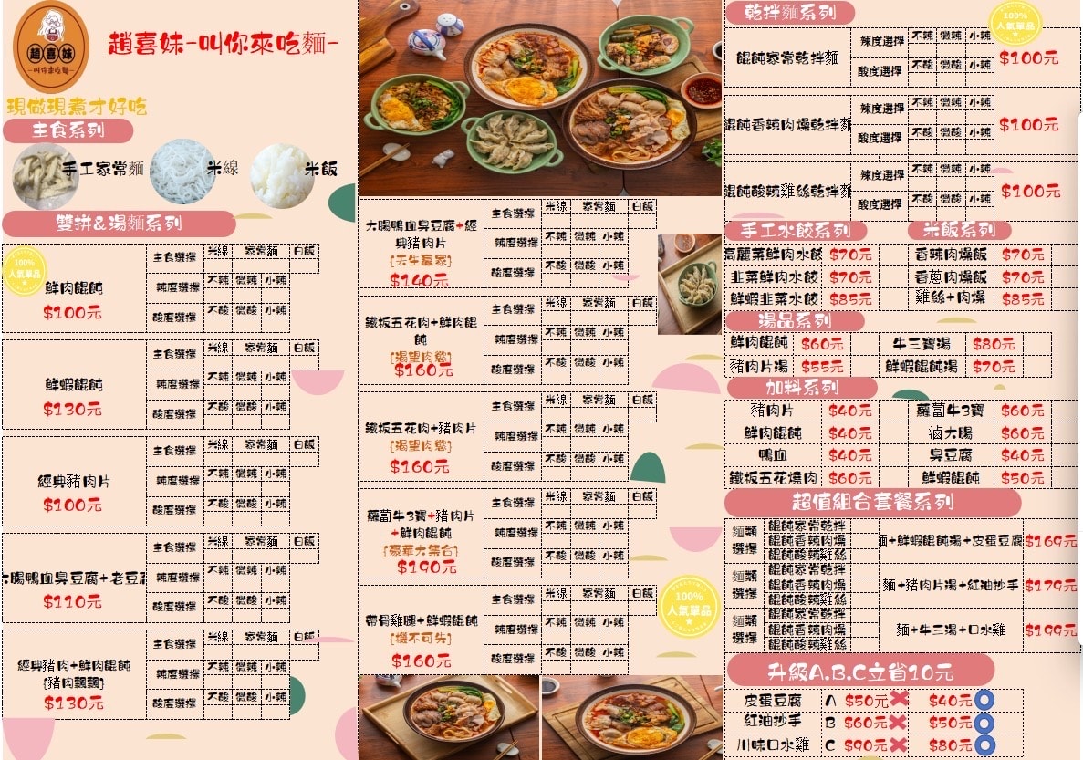 中原夜市新開幕!趙喜妹-叫你來吃麵:自製辣椒醬、高CP值手工麵條與餛飩,肉肉控必訪 - 第4張圖